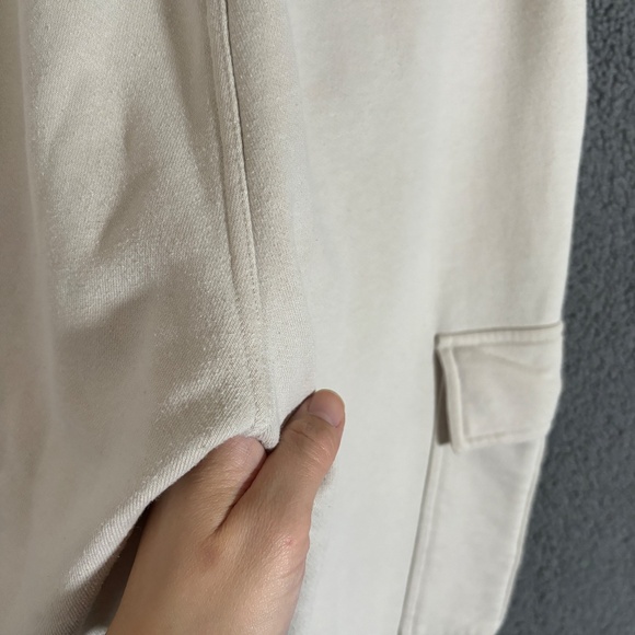 Alo Yoga Highline Cargo Pants Sweatpants - Women's Size M - Cream - Picture 5 of 10